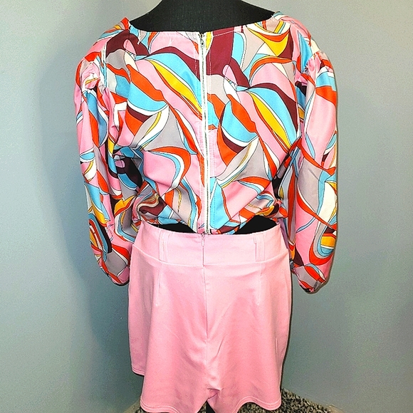 Vibrant Color Short Set - Picture 3 of 6